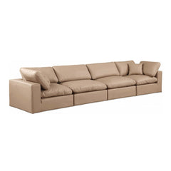 Comfy Faux Leather Sofa