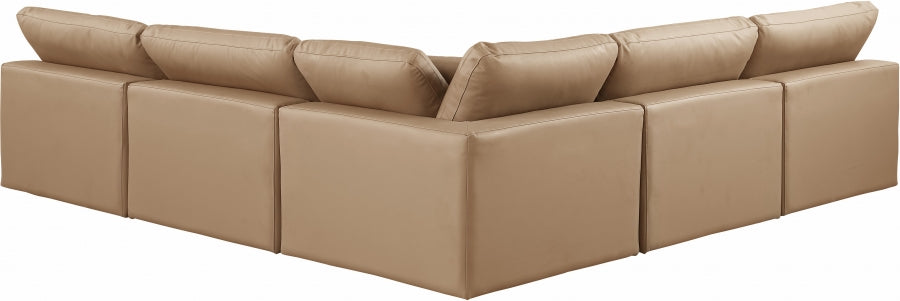 Comfy Faux Leather Sectional