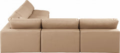 Comfy Faux Leather Sectional