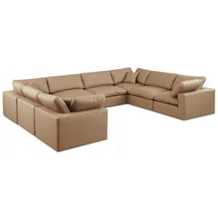 Comfy Faux Leather Sectional