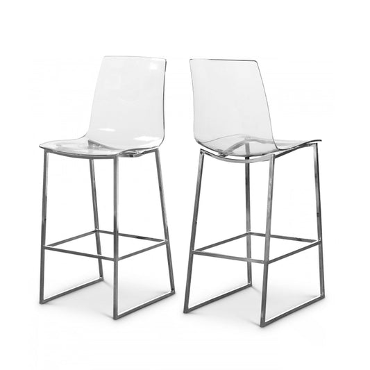 Lumen Chrome Counter Stool