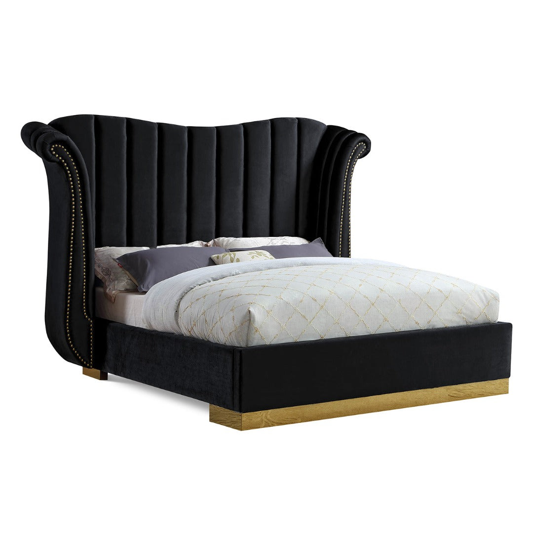 Flora Velvet Bed