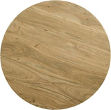 Acacia End Table with Rich Wood Grain and Gold Metal Base for a Modern Contemporary Look