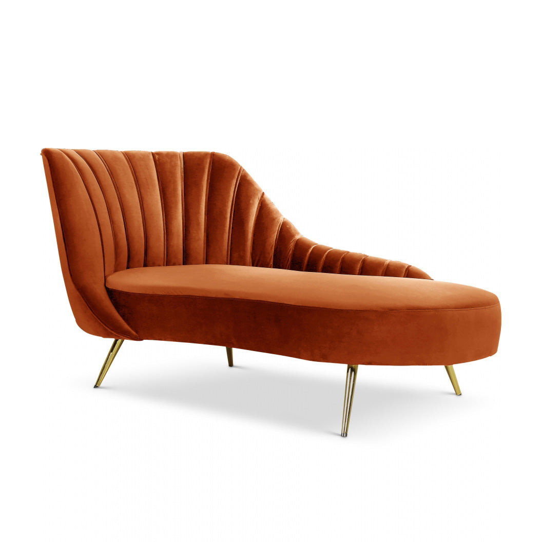 Margo Velvet Chaise Lounge