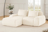 LAURENT 82" Loveseat with 1 Ottoman