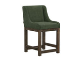 Wooden Frame Upholstered Barstool 24" - Modern Kitchen Seating