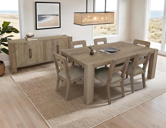 Luma Dining Table - Melina Wood Rectangular Table