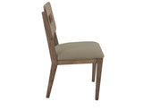 Luma Wooden Chair - Modern Minimalist Design with Ivory Upholstery