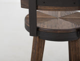 Dutton 24" Barstool - Rustic Industrial Design with Wood & Metal