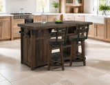 Dutton 24" Barstool - Rustic Industrial Design with Wood & Metal