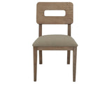 Luma Wooden Chair - Modern Minimalist Design with Ivory Upholstery