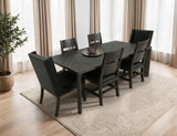 Dark Teak Wooden Chair - Handcrafted Solid Wood Dining Chair