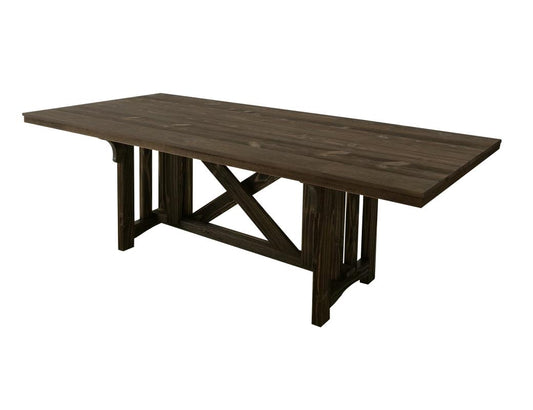Dutton Dining Table - Rustic Country Cottage Style Trestle Base