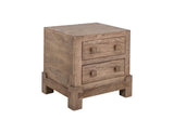2 Drawer Nightstand - Modern Rustic Mango Wood | Atenas