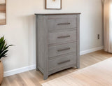4 Drawer Chest - Modern Storage with Metal Handles | Ridge