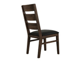 Riverwood Wooden Chair - Elegant Ladder-Back Design with Cushioned Seat