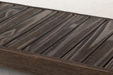Dutton Collection Pine Wood Coat Rack & Bench - Dark Rustic Hall Tree