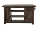 Dutton 2 Drawer Kitchen Island - Country Cottage Style Storage