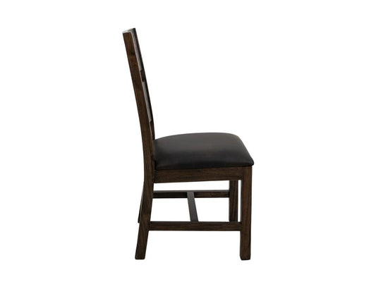 Dark Teak Wooden Chair - Handcrafted Solid Wood Dining Chair
