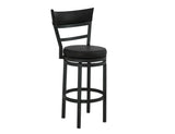 Barstool 30" | Modern Black Upholstered Bar Stool Gray II