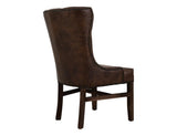 Terra Upholstered Chair - Faux Leather Tufted Design