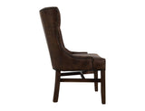 Terra Upholstered Chair - Faux Leather Tufted Design