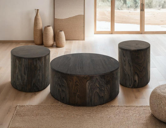 Balam Cocktail Table - Handcrafted Mango & Teak Wood