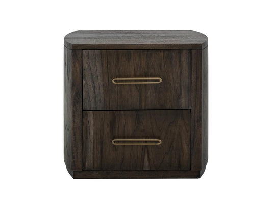 Black Balam 2 Drawer Nightstand - Modern Sustainable Wood