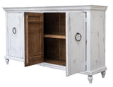 4 Door Console - Rustic Capri Hand-Distressed Wood Furniture