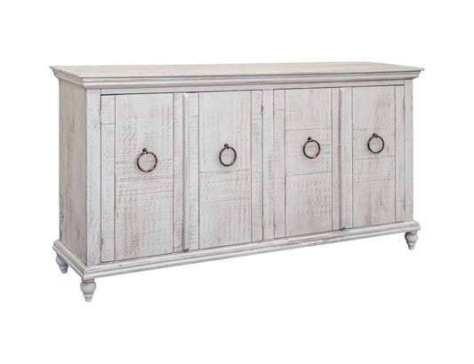 4 Door Capri Console - Rustic Hand-Distressed Wood Furniture