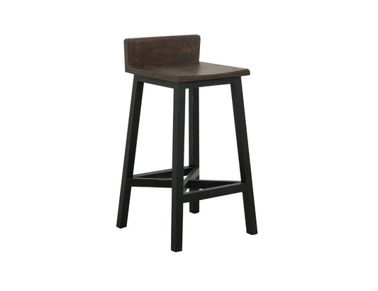 30" Wooden Stool - Pueblo Two Tone Distressed Pine