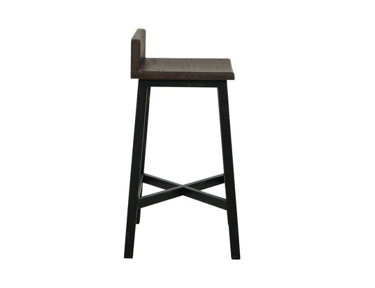 30" Wooden Stool - Pueblo Two Tone Distressed Pine