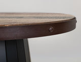 Antique Multicolor Bistro Table - Rustic Solid Pine Wood