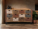 12 Numbered Drawer Console - Urban Wood Collection