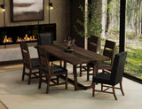 Riverwood Parota Wood Dining Table | Modern Epoxy Resin Design