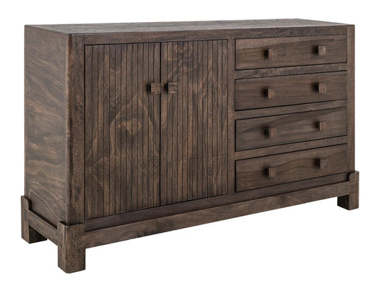 Dark Atenas 4 Drawer & 2 Door Console | Mango Wood