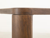 Balam Dining Table - Mango Wood with Teak, Brown Lacquer Finish