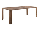 Balam Dining Table - Mango Wood with Teak, Brown Lacquer Finish