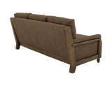 Wooden Frame Upholstered Sofa | Xel-Ha II Collection Brown Fabric