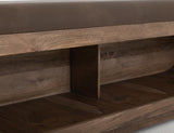 Balam Wooden Bench with Cushioned Seat - Mango & Teak
