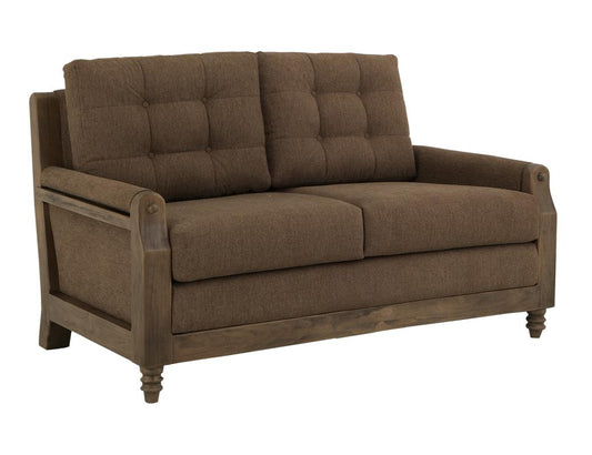 Wooden Frame Upholstered Loveseat | Xel-Ha II Collection