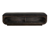 Balam Wooden Bench with Cushioned Seat | Sustainable Mango Wood