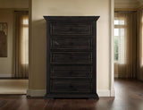 Terra Dark 5 Drawer Chest - Solid Pine Storage Furniture
