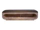 Balam Wooden Bench with Cushioned Seat | Mango & Teak