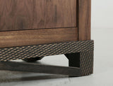 4 Drawer 2 Door Parota Wood Console | Walnut Collection