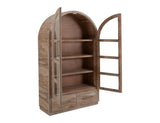 2 Drawer & 2 Glass Door Cabinet | White Balam Collection