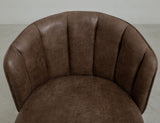 Tamesis 30" Upholstered Barstool - Brown Faux Leather