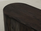 2 Door 80 Inch TV Stand | Mango & Teak Wood Black Balam