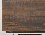 Pueblo White Sliding Door Sofa Table - Solid Pine Rustic