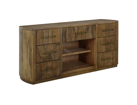 7 Drawer Mango & Teak Wood Console | Balam Collection